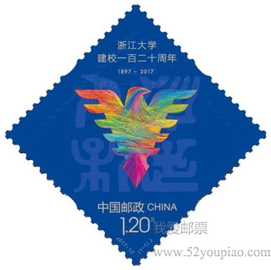 《浙江大學建校一百二十周年》紀念郵票